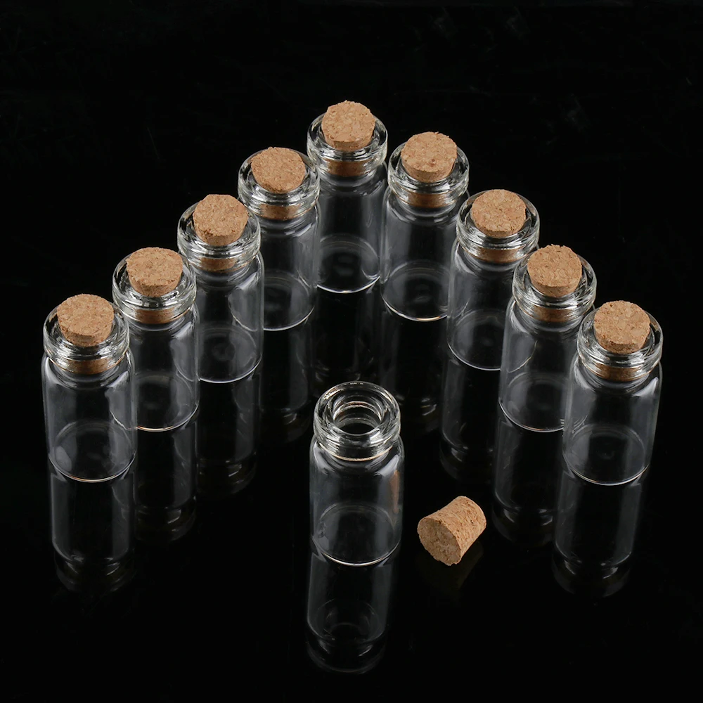 10PCS 2/3/10ml Small Transparent Clear Vials Glass Bottle Blank Empty Wishing Message Bottle With Cork Stopper DIY Storage Craft
10PCS 2/3/10ml Small Transparent Clear Vials Glass Bottle Blank Empty Wishing Message Bottle With Cork Stopper DIY Storage Craft
