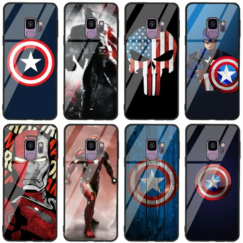 Marvel Avengers Captain America Shield Iron Man Tempered Glass Phone Case For Samsung Galaxy S8 S9 S10 PLUS A6 A6S A8 J6 J8 2018
Marvel Avengers Captain America Shield Iron Man Tempered Glass Phone Case For Samsung Galaxy S8 S9 S10 PLUS A6 A6S A8 J6 J8 2018