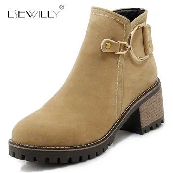 Lsewilly 2018 new ankle boots for women round toe flock autumn winter boots zipper fashion platform boots high heels shoes S929
Lsewilly 2018 new ankle boots for women round toe flock autumn winter boots zipper fashion platform boots high heels shoes S929