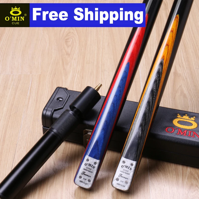 Original O'Min The Gunners 3/4 Split Snooker Cue 9.8mm Tip Professional Ash wood Shaft with Excellent Aluminum Extension and Box
Original O'Min The Gunners 3/4 Split Snooker Cue 9.8mm Tip Professional Ash wood Shaft with Excellent Aluminum Extension and Box