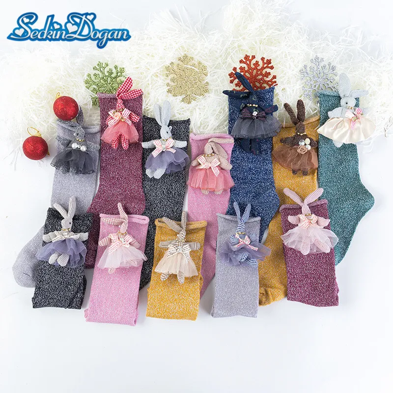 SeckinDogan Kids Socks Cute Cartoon Cotton Baby Girl Socks Fashion Casual 3D Rabbit doll Girls Socks Shining Sokken
SeckinDogan Kids Socks Cute Cartoon Cotton Baby Girl Socks Fashion Casual 3D Rabbit doll Girls Socks Shining Sokken