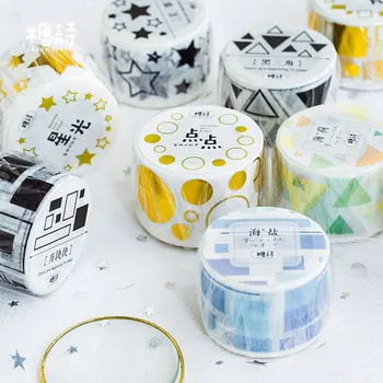3cm x 5m Basic utility series stars square Bronzing adhesive tape washi tape diy scrapbooking decoration masking tape stationery
3cm x 5m Basic utility series stars square Bronzing adhesive tape washi tape diy scrapbooking decoration masking tape stationery