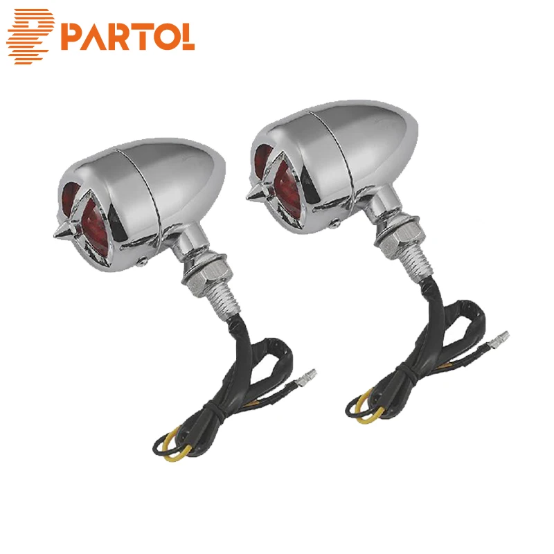 Partol 2pcs Motorcycle Turn Signal Bullet Direction Indicator For Chopper Cafe Racer Yamaha Suzuki
Partol 2pcs Motorcycle Turn Signal Bullet Direction Indicator For Chopper Cafe Racer Yamaha Suzuki