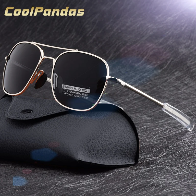 Солнцезащитные очки с поляризацией для мужчин и женщин классические авиаторы в