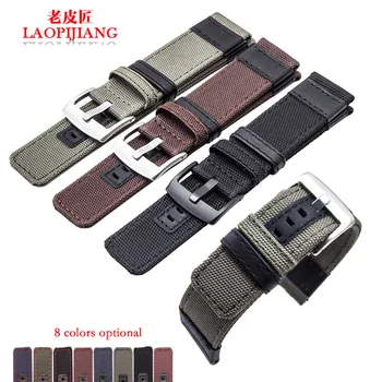 New design hight quality Nylon canvas fabric mix leather strap for men fit Jeep JP15203 Casio Citizen Seiko watch 22mm watchband
New design hight quality Nylon canvas fabric mix leather strap for men fit Jeep JP15203 Casio Citizen Seiko watch 22mm watchband