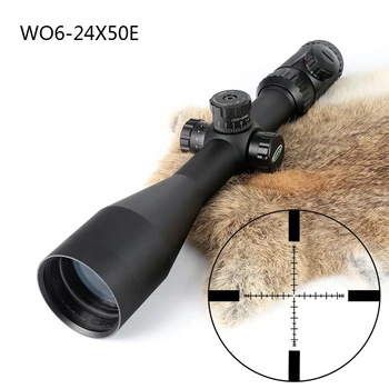 Hunting Shooting 6-24X50 Optical Sight P4 Glass Etched Reticle Riflescopes Side Parallax Adjustment Rifle Scope
Hunting Shooting 6-24X50 Optical Sight P4 Glass Etched Reticle Riflescopes Side Parallax Adjustment Rifle Scope
