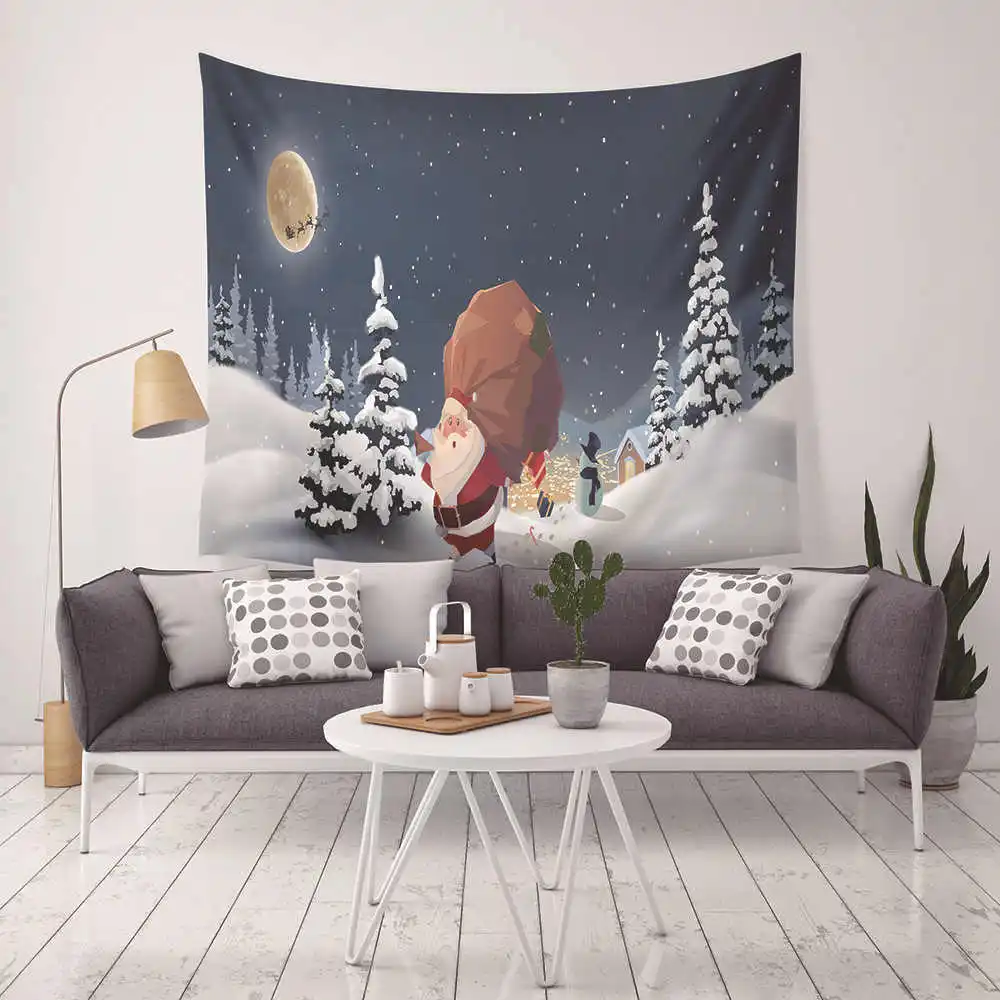 Merry Christmas Macrame Wall Hanging Mandala Tapestry Cartoon Psychedelic Indian Tapestry Boho Decor Tapetes Para Sala De Estar
Merry Christmas Macrame Wall Hanging Mandala Tapestry Cartoon Psychedelic Indian Tapestry Boho Decor Tapetes Para Sala De Estar