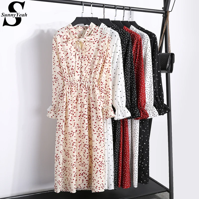 Women Dress Elegant Chiffon 2019 Spring Vintage Long Sleeve Bow Print Midi Dresses Ladies Red Black Party Dress Vestidos Mujer
Women Dress Elegant Chiffon 2019 Spring Vintage Long Sleeve Bow Print Midi Dresses Ladies Red Black Party Dress Vestidos Mujer