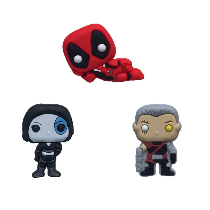 New 1pcs Deadpool X-men PVC Shoe Charms Shoe Buckles Accessories Fit Bracelets Croc JIBZ Kid Party Gifts Christmas Present
New 1pcs Deadpool X-men PVC Shoe Charms Shoe Buckles Accessories Fit Bracelets Croc JIBZ Kid Party Gifts Christmas Present