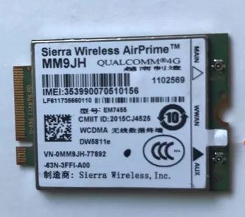 EM7455 DW5811e 3p10y MM9JH 1DPXG LTE-FDD LTE-TDD 4G Module 4G Cat 6 cat6 WWAN NGFF Card For Dell Laptop PN MM9JH
EM7455 DW5811e 3p10y MM9JH 1DPXG LTE-FDD LTE-TDD 4G Module 4G Cat 6 cat6 WWAN NGFF Card For Dell Laptop PN MM9JH
