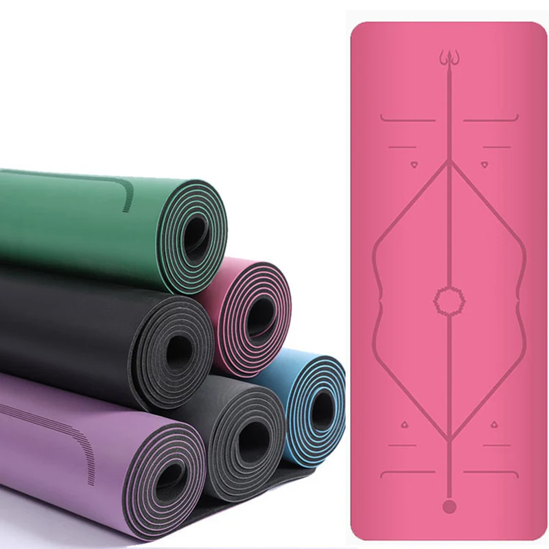 Non Slip Fitness Mat Natural Rubber Yoga Mat 5mm Thick Widened 183 * 68cm Position Line Exercise Gym Workout Bodybuilding Pads
Non Slip Fitness Mat Natural Rubber Yoga Mat 5mm Thick Widened 183 * 68cm Position Line Exercise Gym Workout Bodybuilding Pads