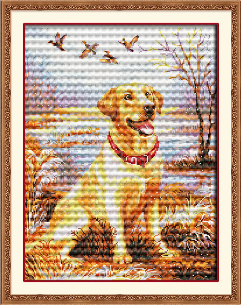 Joy Sunday Labrador Retriever cross stitch pattern kits handcraft make embroidery with chart
Joy Sunday Labrador Retriever cross stitch pattern kits handcraft make embroidery with chart