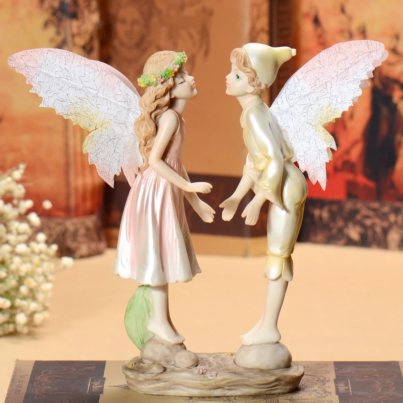 Lovers Angel fairy Wedding Decoration Love gifts for Girl Resin home decoration Beautiful Girl Garden Figurines DIY wings
Lovers Angel fairy Wedding Decoration Love gifts for Girl Resin home decoration Beautiful Girl Garden Figurines DIY wings
