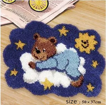 Hot Latch Hook Rug Kits DIY Needlework Unfinished Crocheting Rug Yarn Cushion Mat Embroidery Carpet Rug Bear and Star Home Decor
Hot Latch Hook Rug Kits DIY Needlework Unfinished Crocheting Rug Yarn Cushion Mat Embroidery Carpet Rug Bear and Star Home Decor