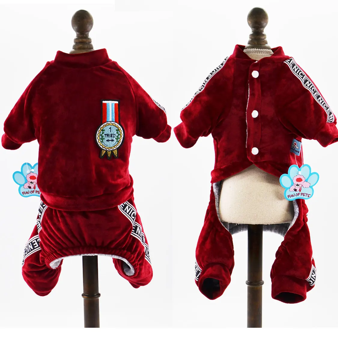 Winter Warm Pet Dog Clothes Overalls Soft Velure Dogs Jumpsuit Small Pet Dog Coats Dog Outfit For Small Pets Fleece Inside XS-XL
Winter Warm Pet Dog Clothes Overalls Soft Velure Dogs Jumpsuit Small Pet Dog Coats Dog Outfit For Small Pets Fleece Inside XS-XL