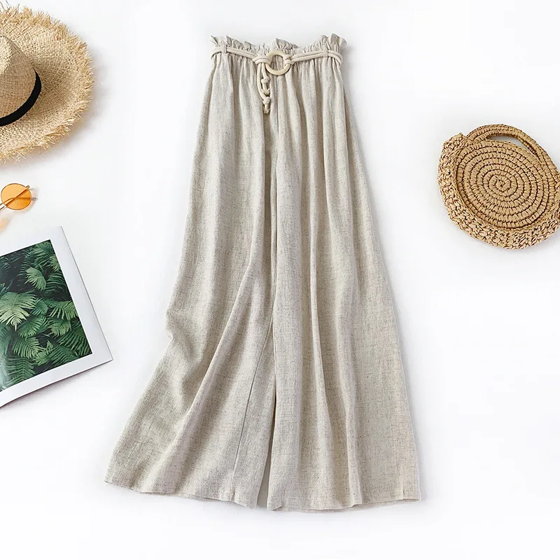 2019 Summer New Arrival Women Linen Pants High Waist Straight Casual Loose Cotton Free Shipping (with A Belt)
2019 Summer New Arrival Women Linen Pants High Waist Straight Casual Loose Cotton Free Shipping (with A Belt)