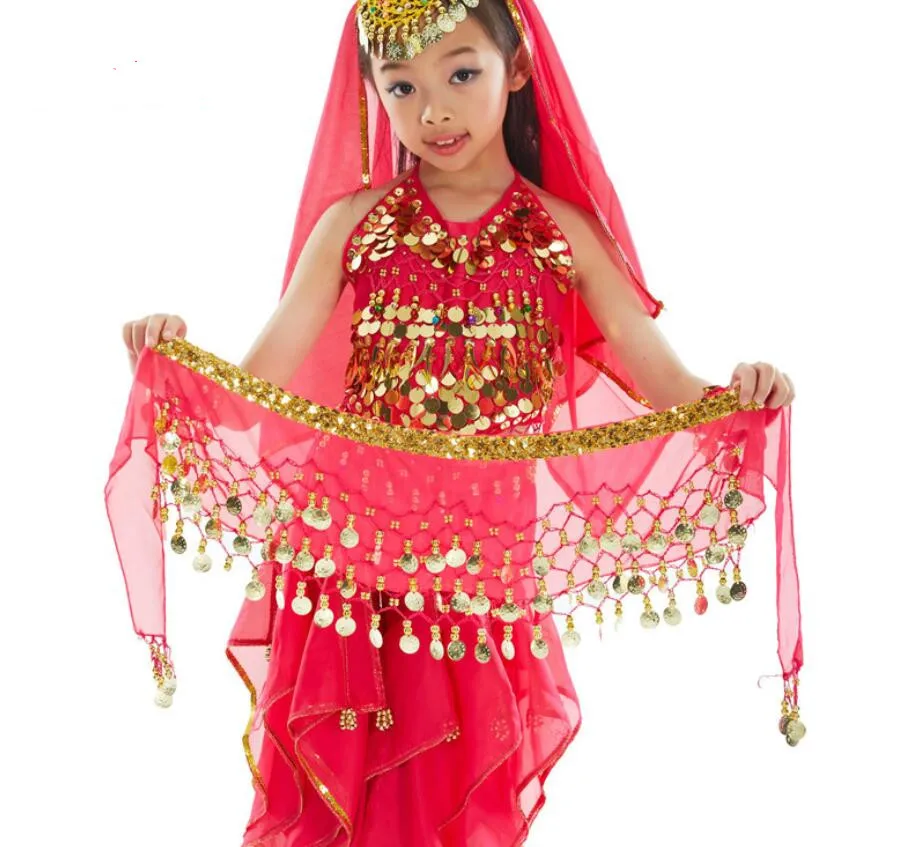 Wholesale Kid Size Belly Dance Hip Scarf Golden Coin Chiffon Arabic Belt India Dance Wrap Belt Red
Wholesale Kid Size Belly Dance Hip Scarf Golden Coin Chiffon Arabic Belt India Dance Wrap Belt Red