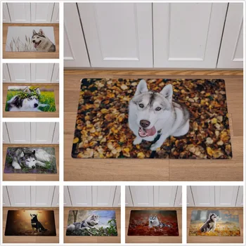 46*76cm PVC Leather Carpet HD Siberian Husky Dogs Print Doormat Kitchen Bathroom Non-slip Floormat Home Decor Carpets And Rugs
46*76cm PVC Leather Carpet HD Siberian Husky Dogs Print Doormat Kitchen Bathroom Non-slip Floormat Home Decor Carpets And Rugs