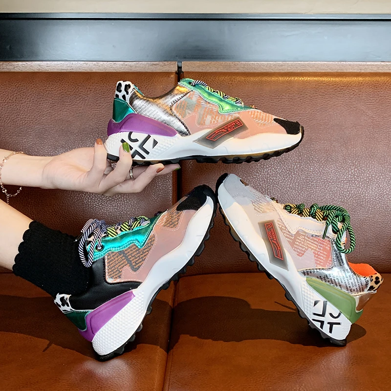 Allwesome Sneakers Mixed Color Print Platform Sneakers Lace Up Shoes Women Street Lovely Thick Bottom Dad Shoes Zapatos De Mujer
Allwesome Sneakers Mixed Color Print Platform Sneakers Lace Up Shoes Women Street Lovely Thick Bottom Dad Shoes Zapatos De Mujer