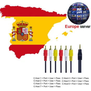 Best HD AV Cable Europe Cline 1 year C-lines Server 7 or 4 lines for Satellite TV Receiver DVB-S2 Decoder Spain Germany NL
Best HD AV Cable Europe Cline 1 year C-lines Server 7 or 4 lines for Satellite TV Receiver DVB-S2 Decoder Spain Germany NL