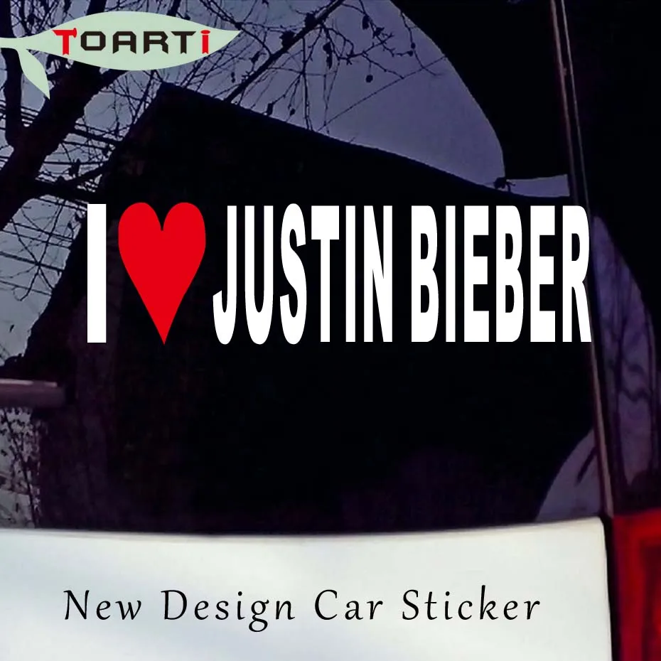 18*5CM I Love Justin Bieber Car Stickers Heart Singer Song Album Decal Vinyl Bumper Decals Car Styling Accessories
18*5CM I Love Justin Bieber Car Stickers Heart Singer Song Album Decal Vinyl Bumper Decals Car Styling Accessories
