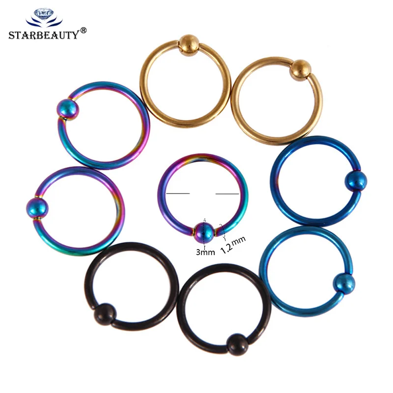 1PC Titanium Captive Ring Captive Bead Ring Circular Piercing BCR Nose Ring Ear Tragus Septum Rings Sxey Body Jewelry Piercing
1PC Titanium Captive Ring Captive Bead Ring Circular Piercing BCR Nose Ring Ear Tragus Septum Rings Sxey Body Jewelry Piercing