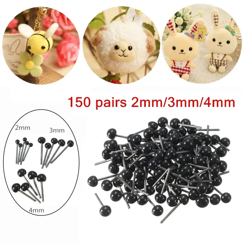 Brand New 150Pairs/Lot Glass Flat Eyes Kit 2/3/4mm For Needle Felting Craft Baby Animals Dolls DIY Accessories
Brand New 150Pairs/Lot Glass Flat Eyes Kit 2/3/4mm For Needle Felting Craft Baby Animals Dolls DIY Accessories