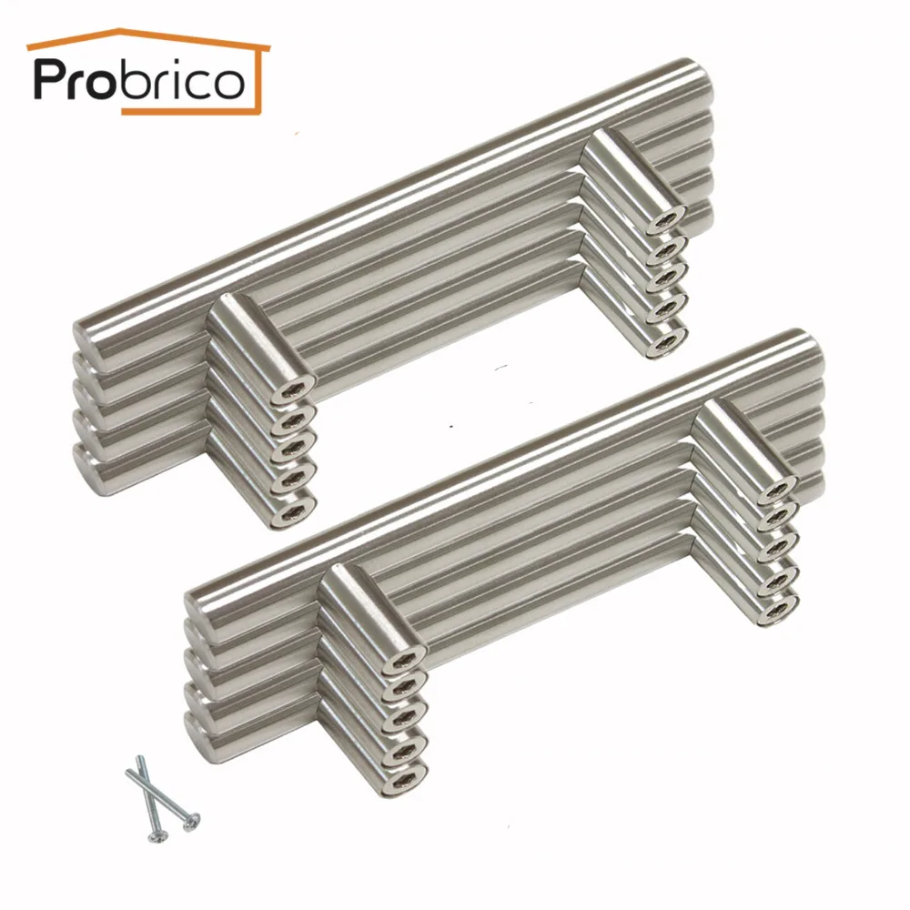 Probrico Kitchen Cabinet Handle 10Pack PD201HSS96 Stainless Steel Diameter 12mm Hole Center 96mm 3.8" Furniture Drawer Knob Pull
Probrico Kitchen Cabinet Handle 10Pack PD201HSS96 Stainless Steel Diameter 12mm Hole Center 96mm 3.8" Furniture Drawer Knob Pull