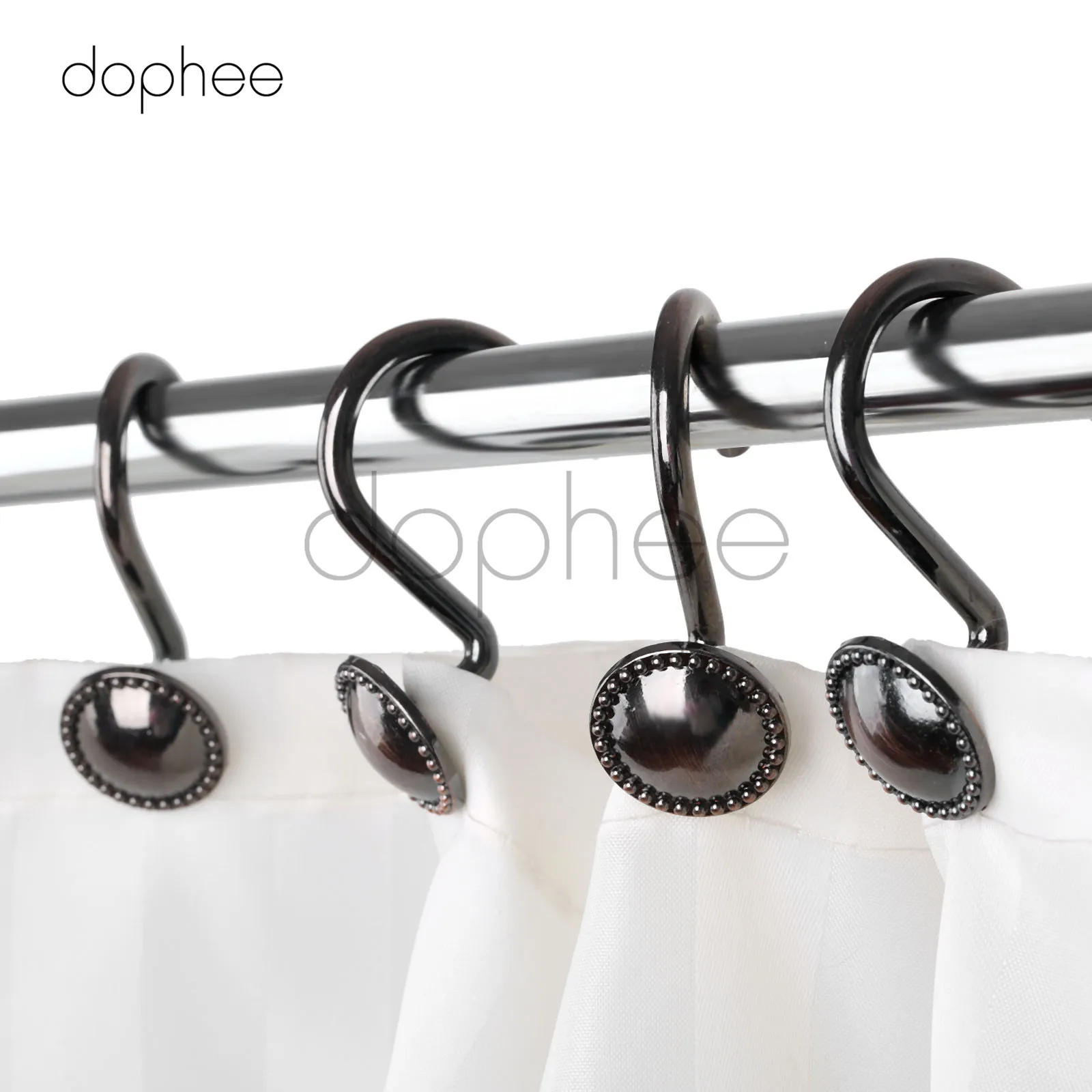dophee 12pcs Antique Bronze Glide Curtain Hooks Vintage Round Hat Shape Bathroom Shower Curtain Decoration Accessories
dophee 12pcs Antique Bronze Glide Curtain Hooks Vintage Round Hat Shape Bathroom Shower Curtain Decoration Accessories