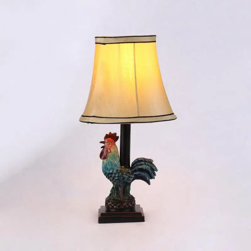 Retro Country Creative Handmade Resin Cock Fabric Led E27 Table Lamp For Living Room Bedroom Study H 39cm 80-265v 1288
Retro Country Creative Handmade Resin Cock Fabric Led E27 Table Lamp For Living Room Bedroom Study H 39cm 80-265v 1288
