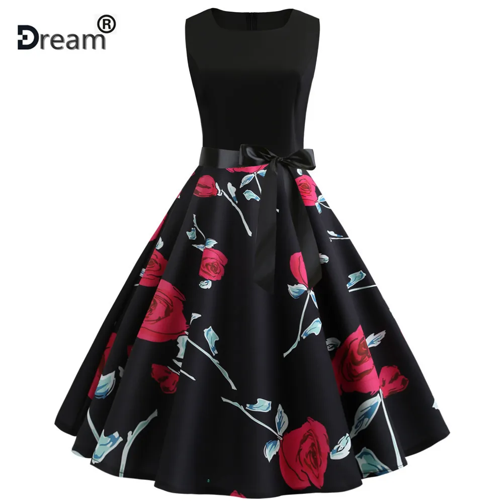 Summer Womens Dresses 2019 Casual Floral Retro Vintage 50s 60s Robe Rockabilly Swing Pinup Vestidos Valentines Day Party Dress
Summer Womens Dresses 2019 Casual Floral Retro Vintage 50s 60s Robe Rockabilly Swing Pinup Vestidos Valentines Day Party Dress