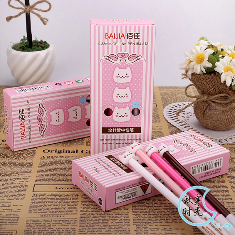 24pcs Special kitten neutral pen wholesale pen cute Korean creative stationery girl children study cartoon black gel-ink pen
24pcs Special kitten neutral pen wholesale pen cute Korean creative stationery girl children study cartoon black gel-ink pen