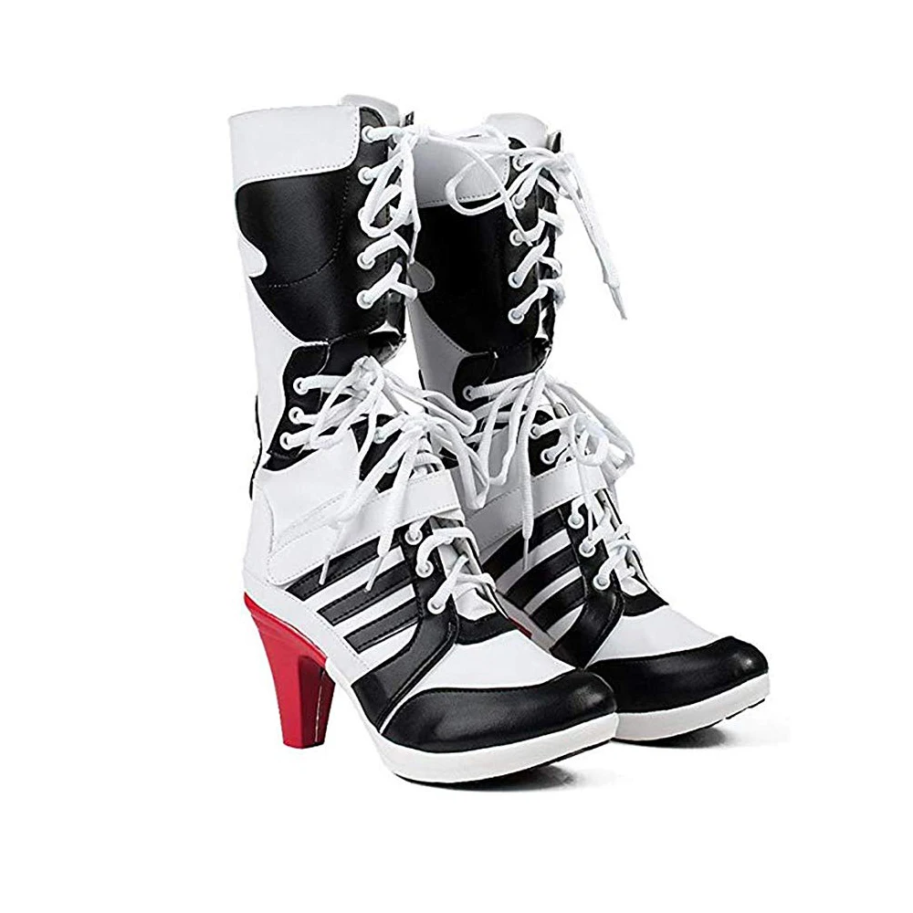 Harley Quinn Boots Women Shoes High Heel Clown Cosplay Boots Women Shoes Lady Sexy Pointed Toe Autumn Snow Boots white
Harley Quinn Boots Women Shoes High Heel Clown Cosplay Boots Women Shoes Lady Sexy Pointed Toe Autumn Snow Boots white