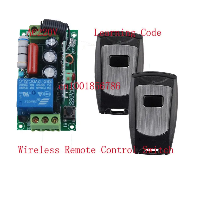 Free Shipping 220V 1CH 10A Radio Wireless Remote Control Switch Learning Code With 2pcs Waterproof Transmitter Output Adjusted
Free Shipping 220V 1CH 10A Radio Wireless Remote Control Switch Learning Code With 2pcs Waterproof Transmitter Output Adjusted