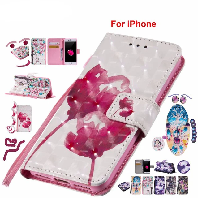 3D Bling Card Slot Flip PU Leather Case Cover For iPhone X 5 5S SE 6 6S Plus 7 8 Plus Colored Painted Book Covers Phone Case Bag
3D Bling Card Slot Flip PU Leather Case Cover For iPhone X 5 5S SE 6 6S Plus 7 8 Plus Colored Painted Book Covers Phone Case Bag