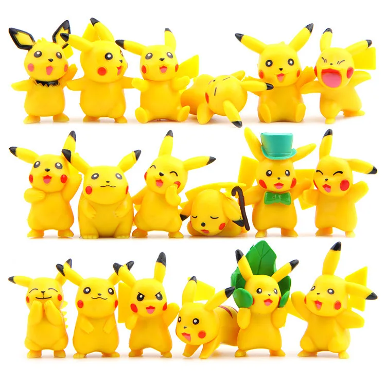 18 models Smile Pikachu Toys Action Figure Models For Children Birthday Gift Set
18 models Smile Pikachu Toys Action Figure Models For Children Birthday Gift Set