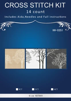 HH-0351 Abstract Trees Counted Cross Stitch 14CT Cross-Stitch Kit Handmade Embroidery Needlework 
HH-0351 Abstract Trees Counted Cross Stitch 14CT Cross-Stitch Kit Handmade Embroidery Needlework