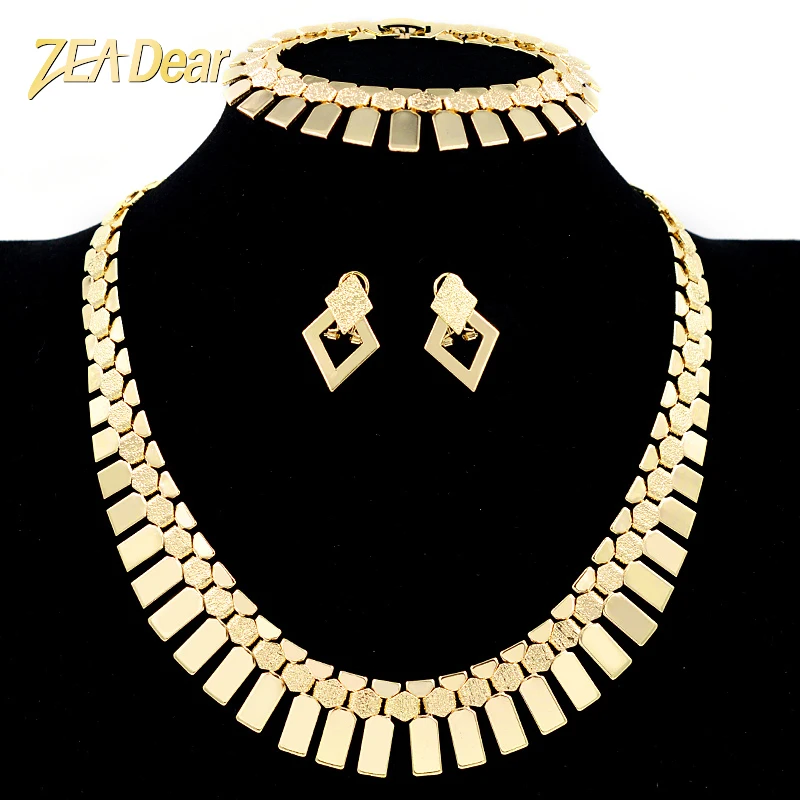 ZEADear Jewelry Classic Jewelry Collar Jewelry Set Fashion Necklace Earrings Bracelet Set For Women For Party Jewelry Findings
ZEADear Jewelry Classic Jewelry Collar Jewelry Set Fashion Necklace Earrings Bracelet Set For Women For Party Jewelry Findings
