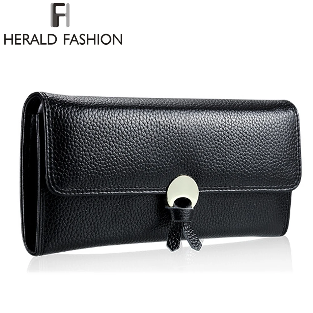Herald Fashion Women Genuine Leather Long Wllets With Tassel Female Luxury Cow Leather Wallets Lady's Purse Card Holder Clutch
Herald Fashion Women Genuine Leather Long Wllets With Tassel Female Luxury Cow Leather Wallets Lady's Purse Card Holder Clutch