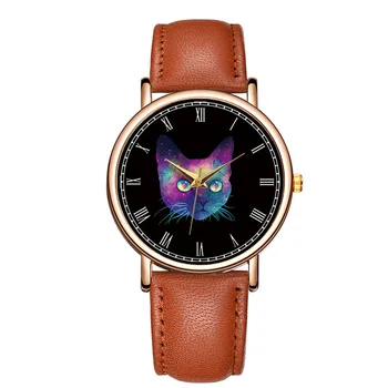 Watch Women 2018 New Design Gleaming Cat Printed Watch Dial Personalized Watches Leather Quartz Wristwatches Hot Relogio
Watch Women 2018 New Design Gleaming Cat Printed Watch Dial Personalized Watches Leather Quartz Wristwatches Hot Relogio