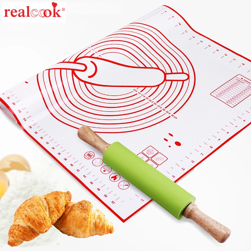 Non-Stick Heat Resistant Silicone Baking Mat Pad Pizza Cake Maker Pastry Cooking Tools Baking Sheet Rolling Dough Liner Bakeware
Non-Stick Heat Resistant Silicone Baking Mat Pad Pizza Cake Maker Pastry Cooking Tools Baking Sheet Rolling Dough Liner Bakeware