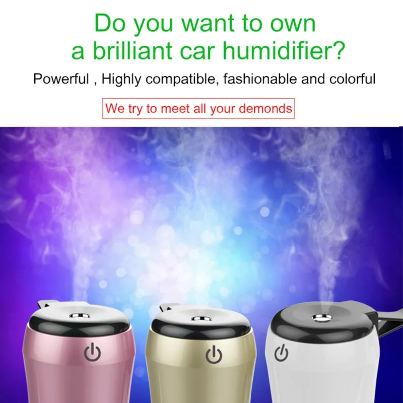 Portable Anti Dry Cleaner Car Freshener Mini Air Humidifier Diffuser Essential Oil Mist Purifier Without Noise 5V/3.1A
Portable Anti Dry Cleaner Car Freshener Mini Air Humidifier Diffuser Essential Oil Mist Purifier Without Noise 5V/3.1A