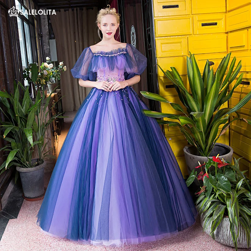 Spring Beautiful Faery Vintage Purple Mesh Dresses Real Photo Forest Princess Cinderella Dress
Spring Beautiful Faery Vintage Purple Mesh Dresses Real Photo Forest Princess Cinderella Dress