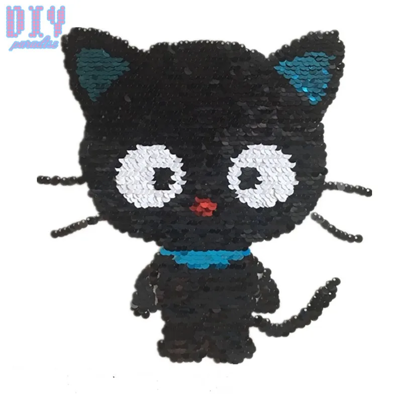 Cat Reverse Sequins Sew On Patches for Summer T Shirt clothes Clothing Reversible Change Color Patch Applique
Cat Reverse Sequins Sew On Patches for Summer T Shirt clothes Clothing Reversible Change Color Patch Applique
