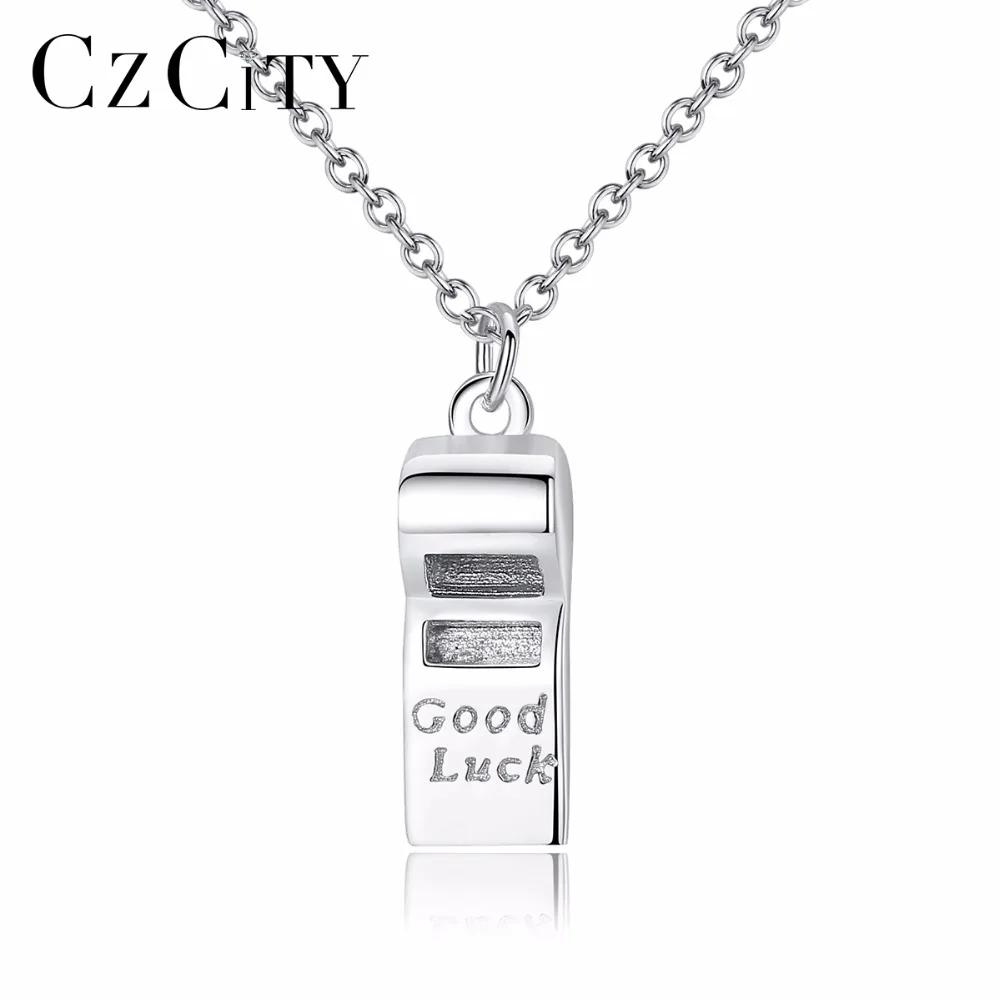 CZCITY Delicate Lovely whistle Silver Pendant for Good Luck 925 Sterling Silver Women Chain Necklace Factory Wholesale Jewelry
CZCITY Delicate Lovely whistle Silver Pendant for Good Luck 925 Sterling Silver Women Chain Necklace Factory Wholesale Jewelry
