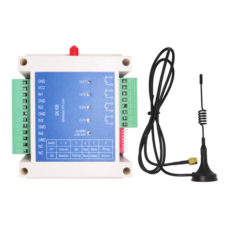 2pcs relay module SK108 1W max 2km 4 channels 433MHz | 470MHz Radio Control Switch for Smart Irrigation Control System
2pcs relay module SK108 1W max 2km 4 channels 433MHz | 470MHz Radio Control Switch for Smart Irrigation Control System