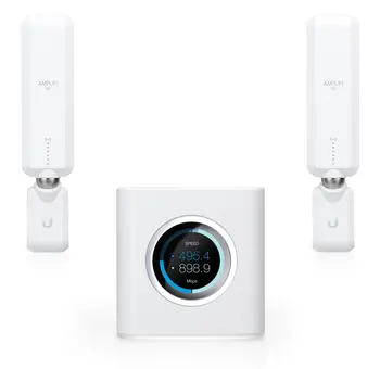 Ubiquiti AmpliFi HD (High-Density) Home Wi-Fi System Mesh 3x3 MIMO 802.11ac ( Includes 1 router AFi-R + 2 mesh points AFi-P-HD )
Ubiquiti AmpliFi HD (High-Density) Home Wi-Fi System Mesh 3x3 MIMO 802.11ac ( Includes 1 router AFi-R + 2 mesh points AFi-P-HD )