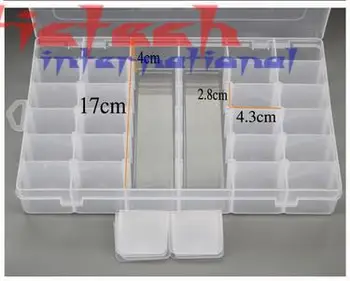 by dhl 200pcs high quality 36 Grid/Slot Clear Plastic Jewelry Adjustable Box Case Organizer Storage Beads
by dhl 200pcs high quality 36 Grid/Slot Clear Plastic Jewelry Adjustable Box Case Organizer Storage Beads