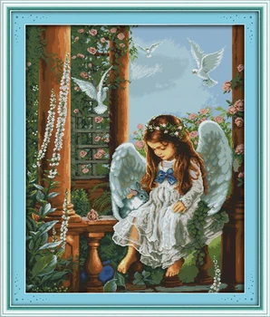 Love Angel DIY Handmade Needlework Cross Stitch Set Home Decor Kits For Embroidery Cross Stitch Patterns For Kids
Love Angel DIY Handmade Needlework Cross Stitch Set Home Decor Kits For Embroidery Cross Stitch Patterns For Kids