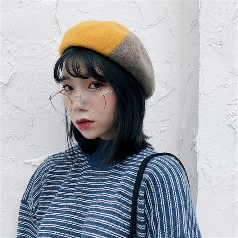 IANLAN Fashion Contrast Color Woolen Beret Women Winter Adjustable Hats Ladies Artistic Pumpkin Hats Painter Caps IL00273
IANLAN Fashion Contrast Color Woolen Beret Women Winter Adjustable Hats Ladies Artistic Pumpkin Hats Painter Caps IL00273